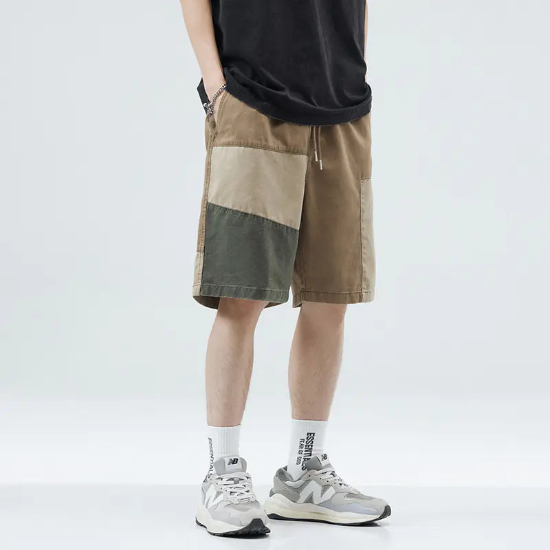 Men's Summer Colorblock Cargo Shorts