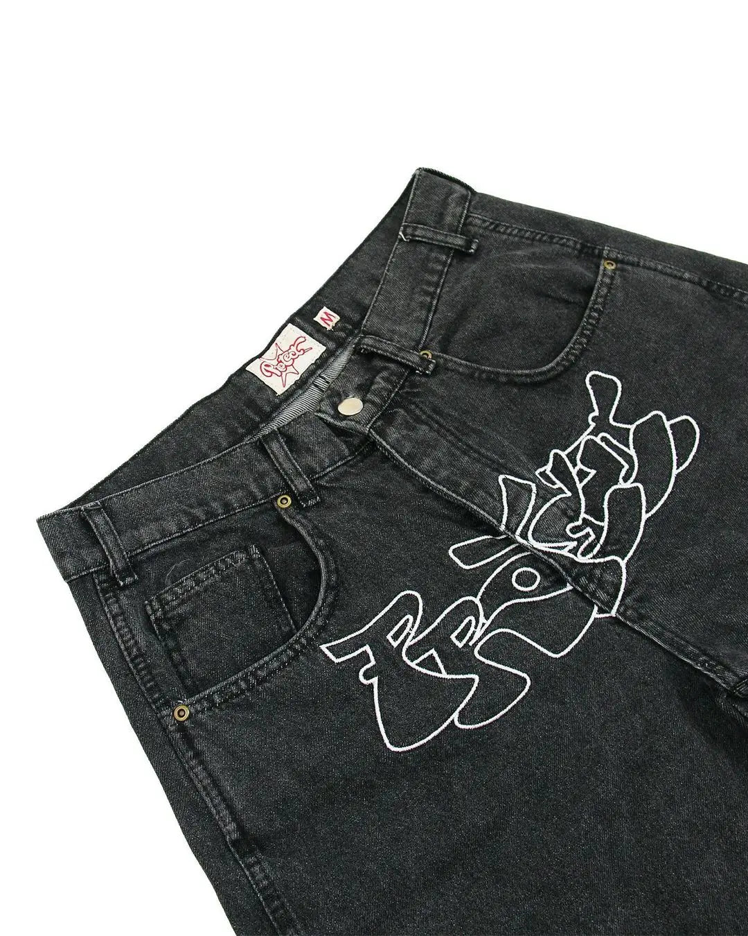 Y2K Hip Hop Denim Shorts