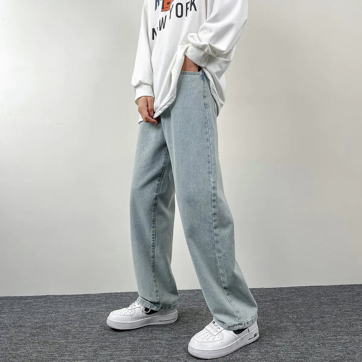 Men's Vintage Casual Denim Jeans - Ace Fashion
