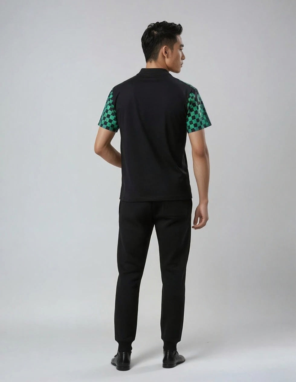 Rhinestone Stitched Summer Tee for Men