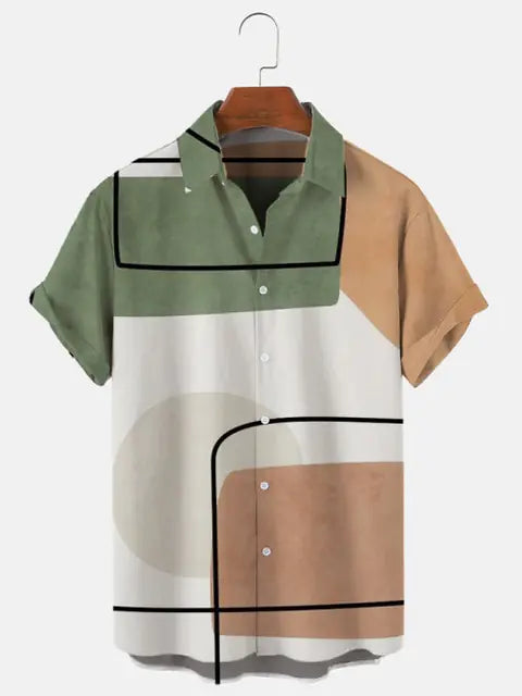 Tropical Harajuku Men's Polyester Shirt - Ace Fashion