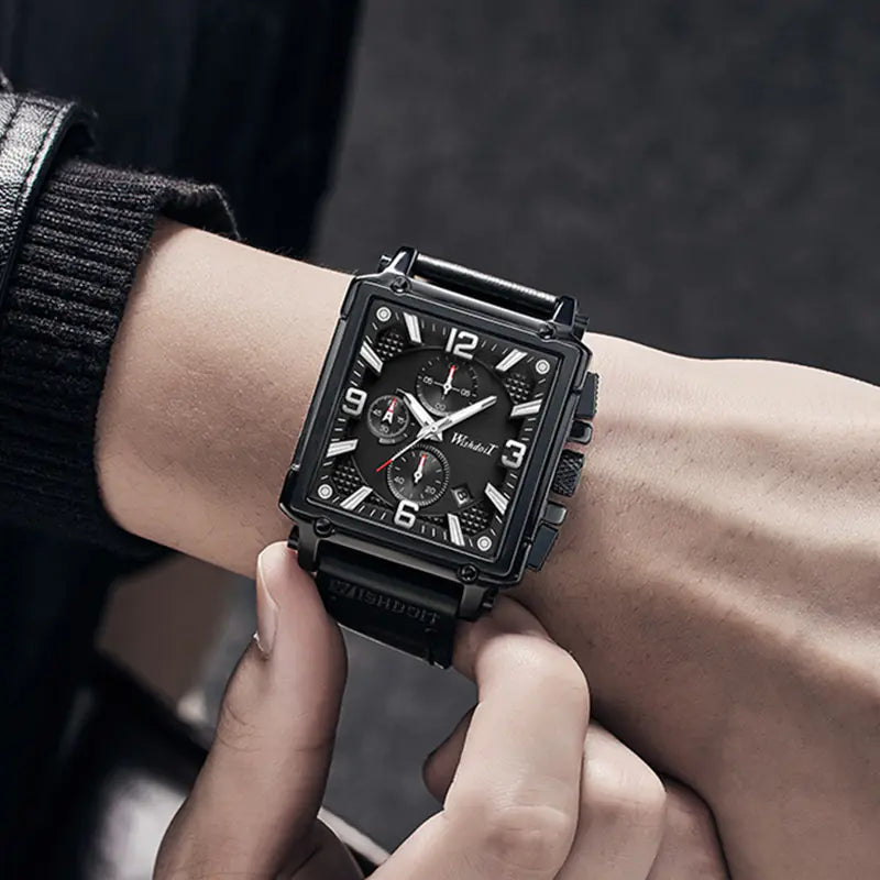AutoSquare Elegant Men’s Quartz Watch - Ace Fashion