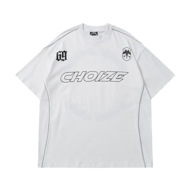 Y2K Reflective Men's Oversized Tee