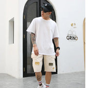 Men's Cotton Summer T-Shirt - Loose Fit Short Sleeve