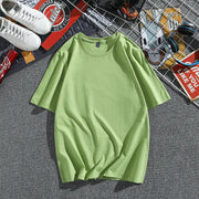 Men's Cotton Summer T-Shirt - Loose Fit Short Sleeve