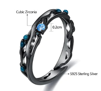 Duo Elegance Sterling Silver Rings - Ace Fashion